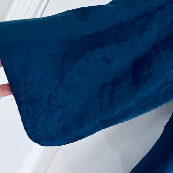 Adrianna Papell Blue Cropped Jacket Blazer/Top, size 14W - Picture 6 of 11